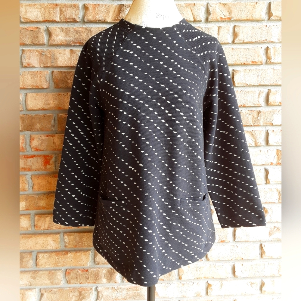 Bitte Kai Rand Long Sleeve Lagenlook Minimalist Boxy Tunic Top.